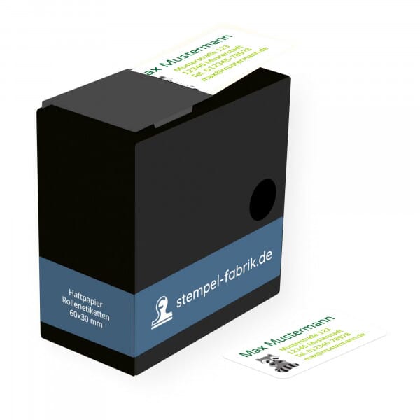 Adressaufkleber mit Kindermotiv im Spenderkarton (60x30 mm - 250 Stück Rollenetikett)