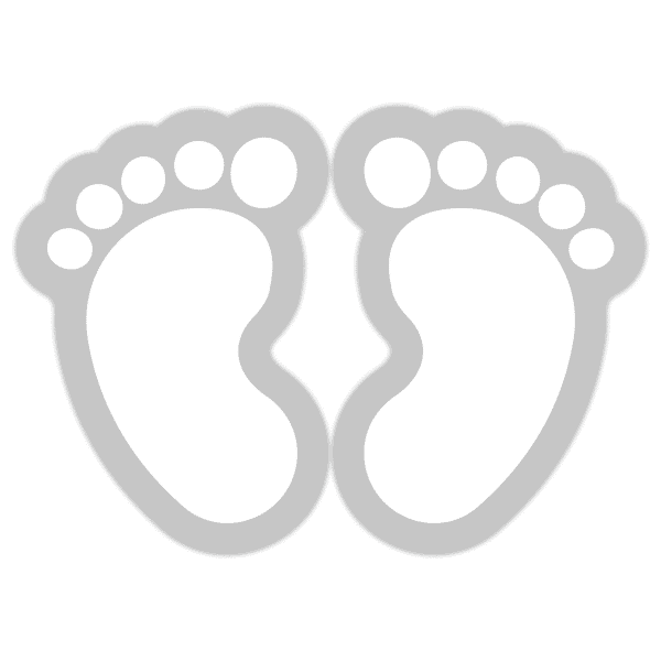 Fußbodenaufkleber Kinderfüße - Fußpaar (Fußgröße 170x125 mm)
