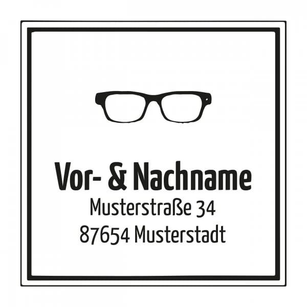 Monogrammstempel - Designer-Brille - Trodat 4924