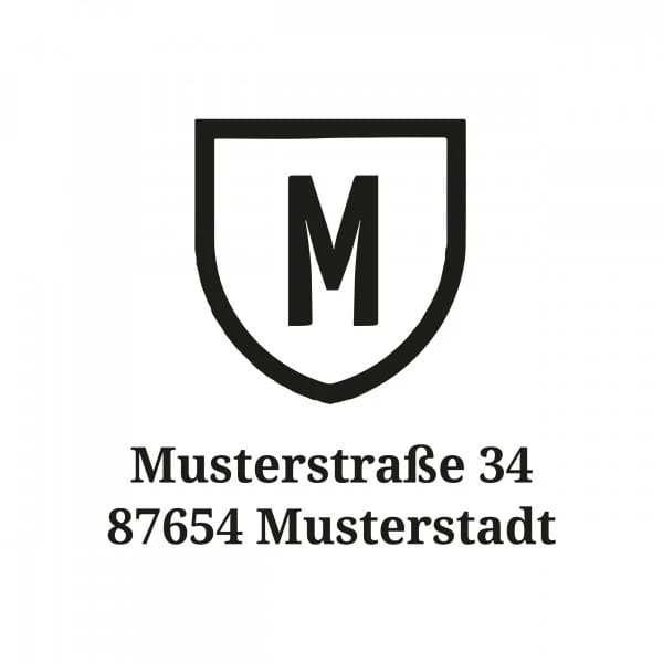 Monogrammstempel - Wappen modern - Trodat 4924