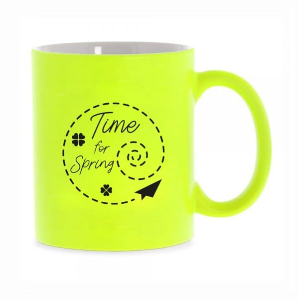 Neon Tasse mit Motiv "Time for Spring"