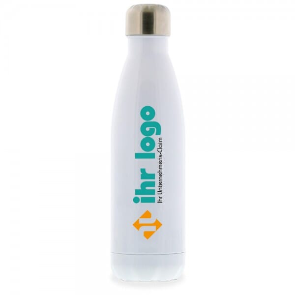 Isolierflasche - Thermosflasche aus Edelstahl mit individuellem Farbdruck