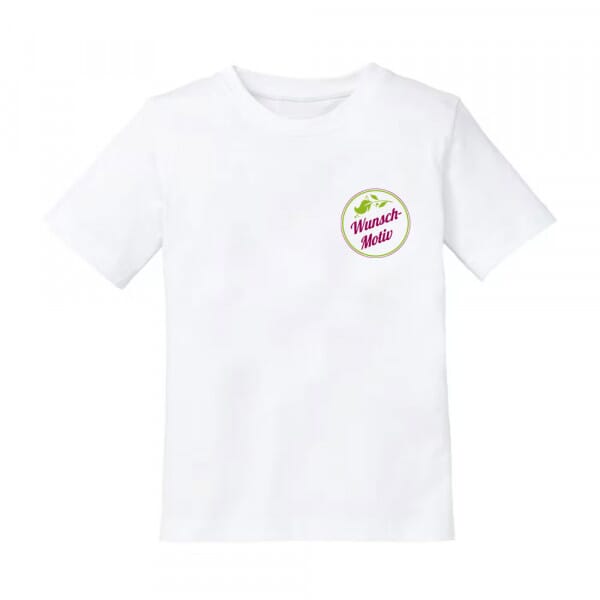 Kinder T-Shirt individuell bedrucken – Vorderseite, Rückseite &amp; Brustdruck