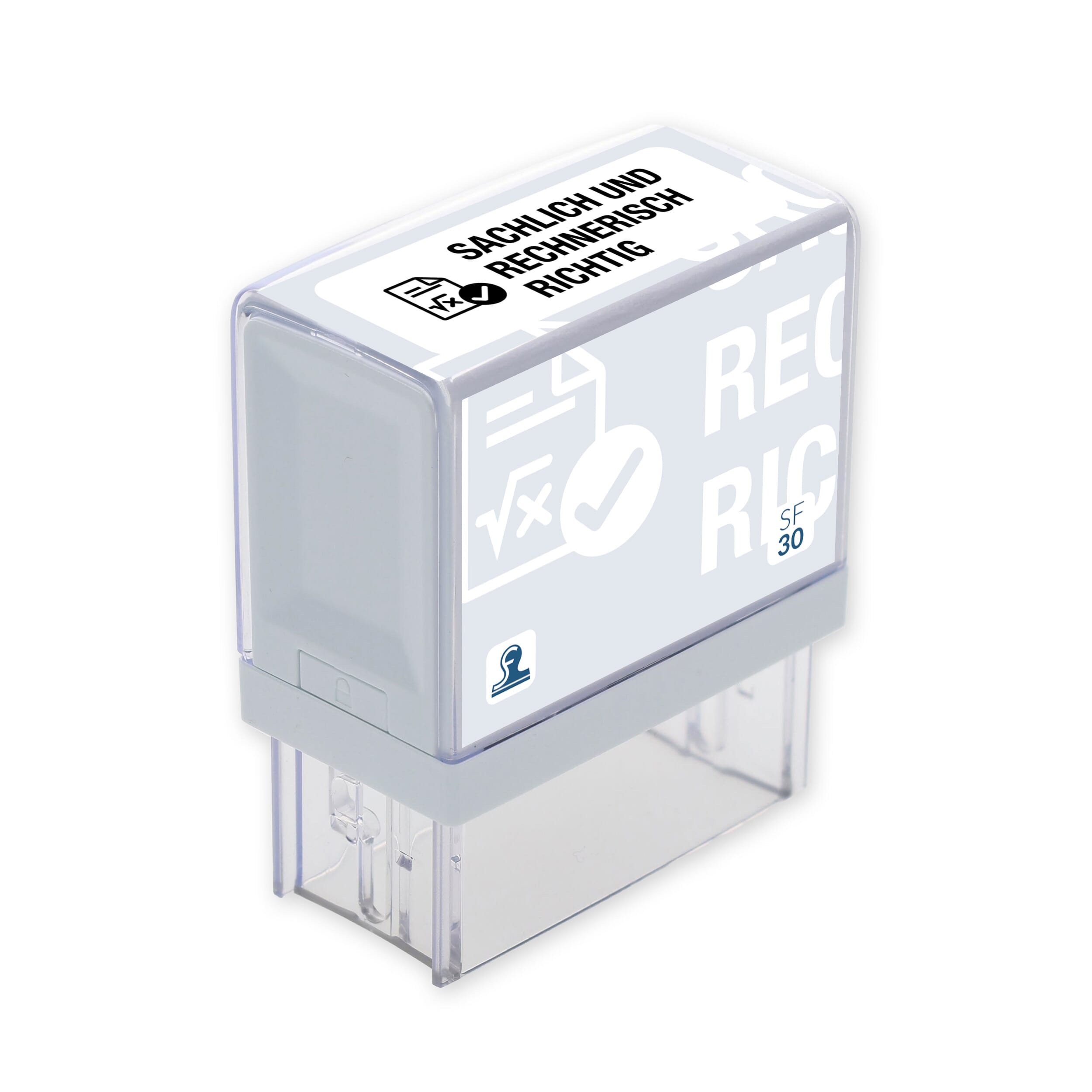Office SF30 Lagertext Stempel "Sachlich und Rechnerisch richtig" stempelfabrik.de
