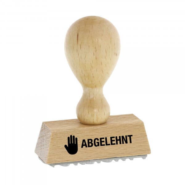 Holzstempel ABGELEHNT (50 x 20 mm)