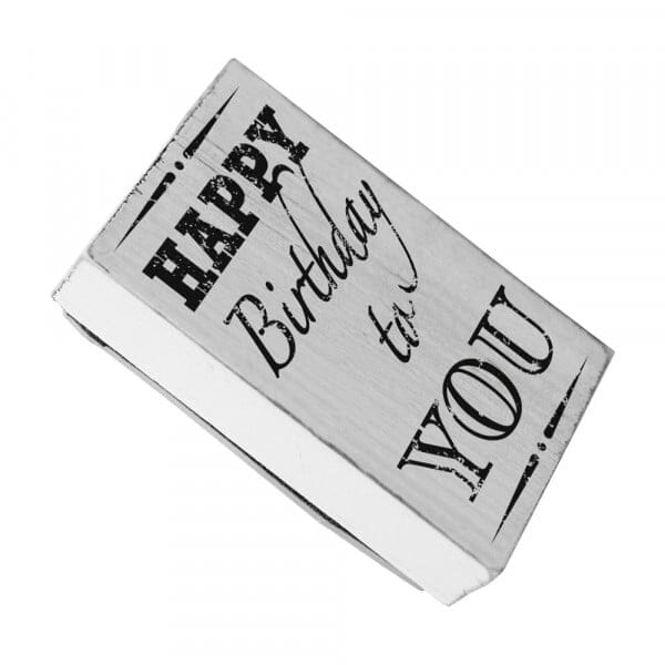 SALE - Vintage Stempel &quot;Happy Birthday to you&quot;