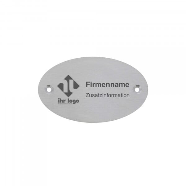 Türschild aus Edelstahl mit Gravur 100 × 60 mm