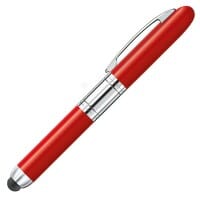 Heri Mini Stamp &amp; Smart Pen 4374 Kugelschreiberstempel Rot (33x8 mm - 3 Zeilen)