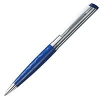 Heri Diagonal Ray 6331M Kugelschreiberstempel Blau/Silber (33x8 mm - 3 Zeilen)