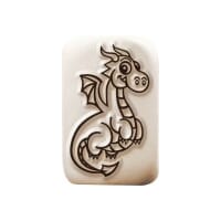 LaDot Stein - &quot;Drache&quot; (2,5 x 5 cm) - Temporärer Tattoo Stempel