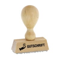 Holzstempel GUTSCHRIFT (50 x 9 mm)