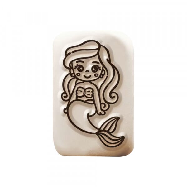 LaDot Stein - &quot;Meerjungfrau&quot; (2,5 x 5 cm) - Temporärer Tattoo Stempel
