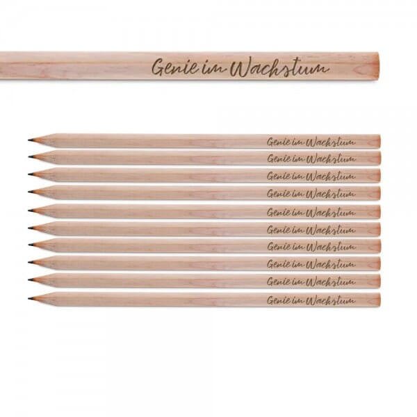 25 Bleistifte für Studenten &quot;Genie im Wachstum&quot;