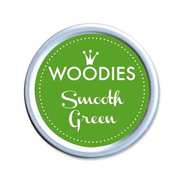 Woodies Stempelkissen Hellgrün – Smooth Green / Fingerabdruck Stempelkissen