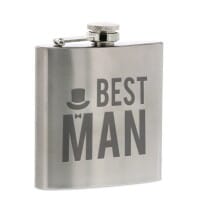 Flachmann &quot;BEST MAN&quot;