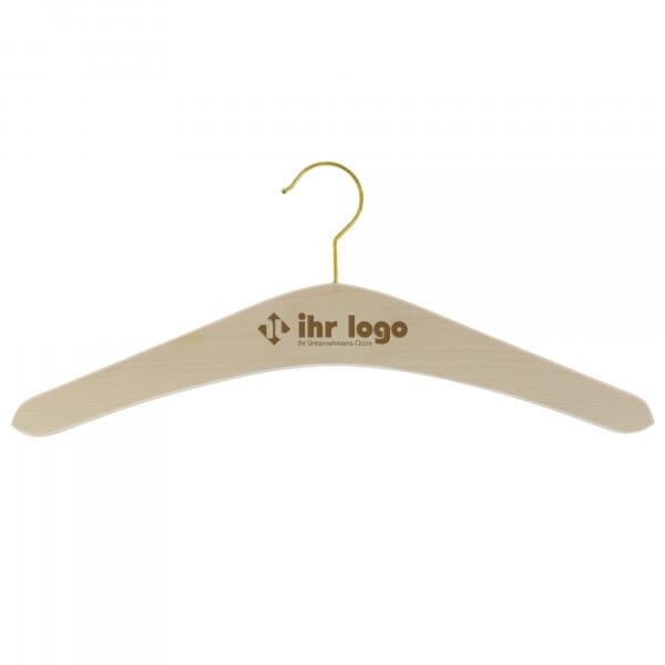 Kleiderbügel mit Haken (Gravurmaß 70x30 mm)
