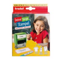 Trodat Deine Dinge School Edition DIY (zum Selbersetzen/ Typo, 37x14 mm) / Namensstempel für Kinder