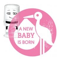 NIO Stempelmotiv - a new baby is born