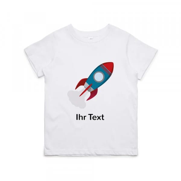 Kinder T-Shirt &quot;Rakete&quot; inkl. individueller Druck