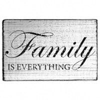 SALE - Vintage Stempel &quot;Family is everything&quot;