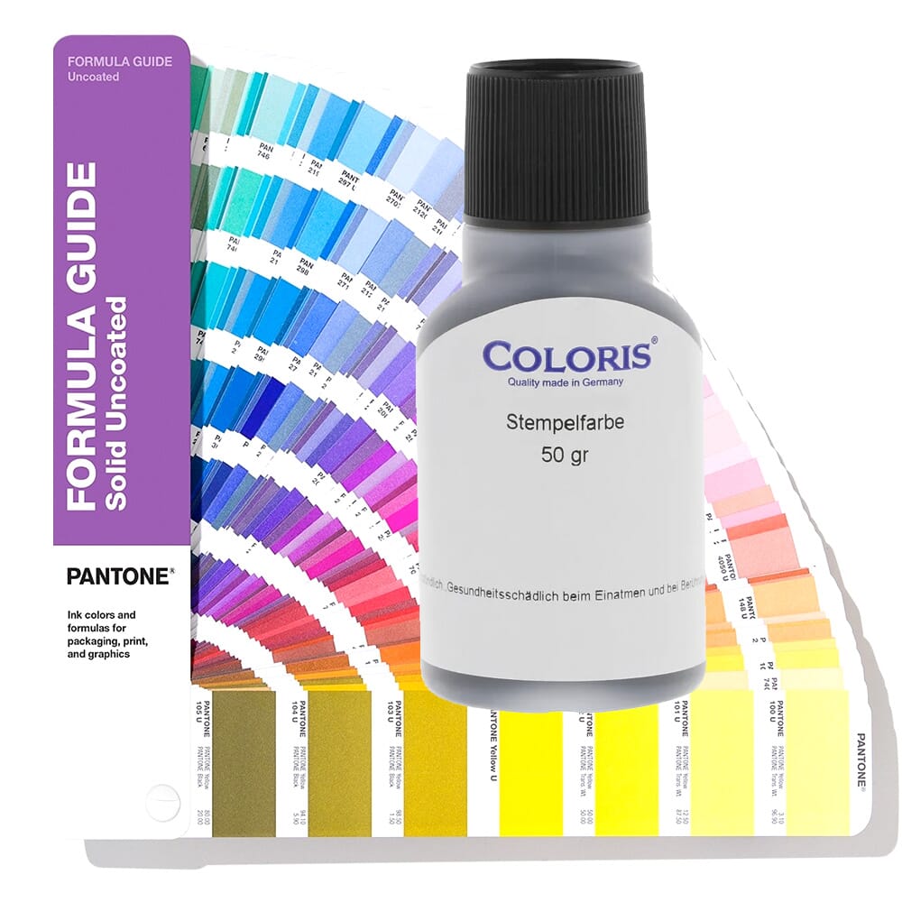 Coloris Stempelfarbe Pantone 4010