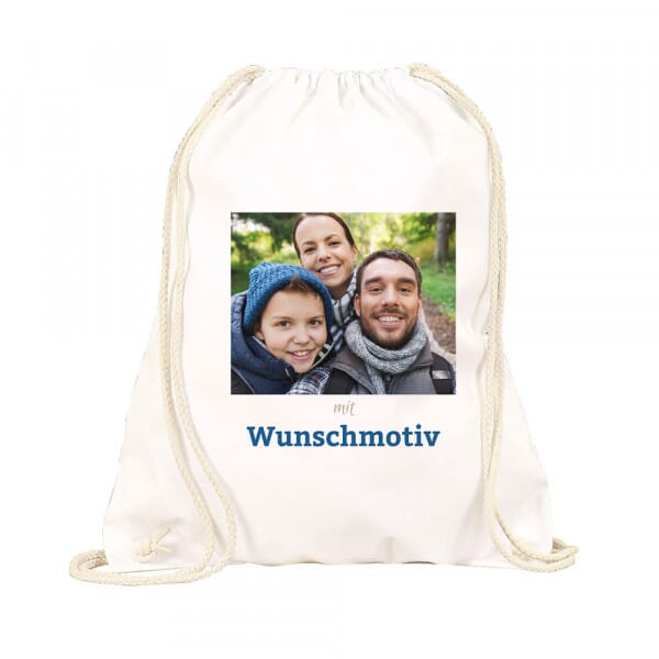 Turnbeutel-Rucksack individuell bedruckt (Abdruckmaße 30x35 cm)