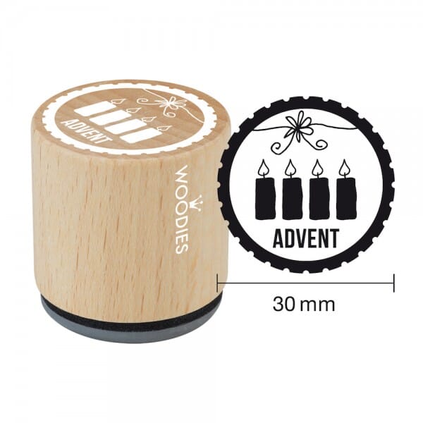 SALE - Woodies Stempel - Advent W07004