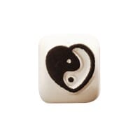 Ladot Stein small &quot;yin yang heart&quot; (1 ,5 x 1,5 cm)