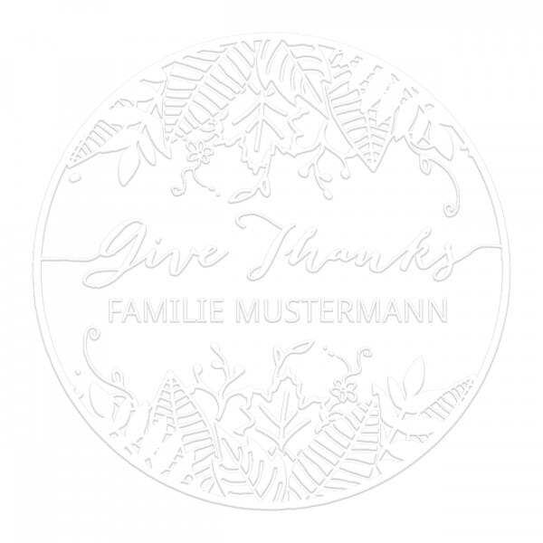 Monogramm-Prägezange 51 mm rund - Natur