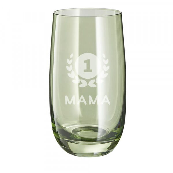 Lasergraviertes Glas groß &quot;Mama number one&quot; - Leonardo®