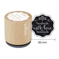 Woodies Stempel - Handmade with Love W05004