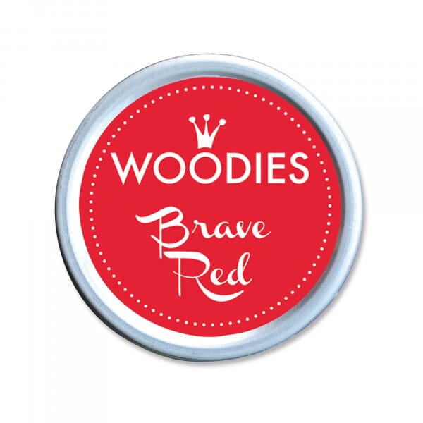 Woodies Stempelkissen Rot – Brave Red / Fingerabdruck Stempelkissen