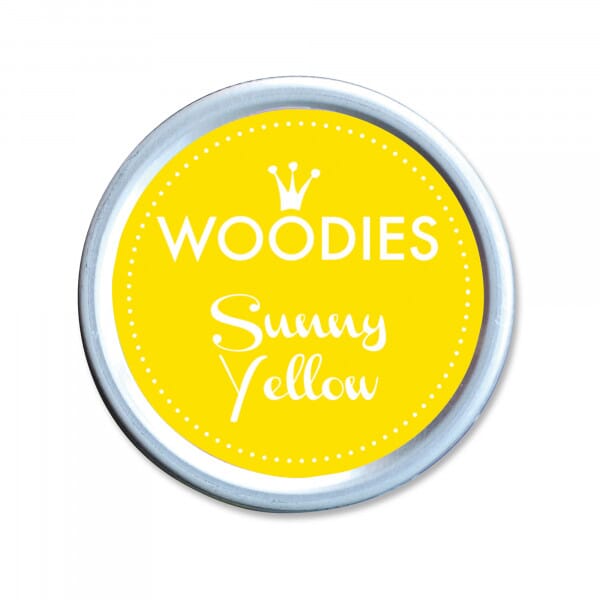Woodies Stempelkissen Gelb – Sunny Yellow / Fingerabdruck Stempelkissen