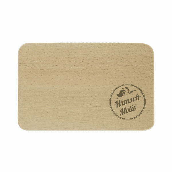 Frühstücksbrettchen mit Gravur – personalisierbar mit Text, Logo oder Foto