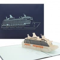 Colognecards Pop-Up Karte Kreuzfahrtschiff