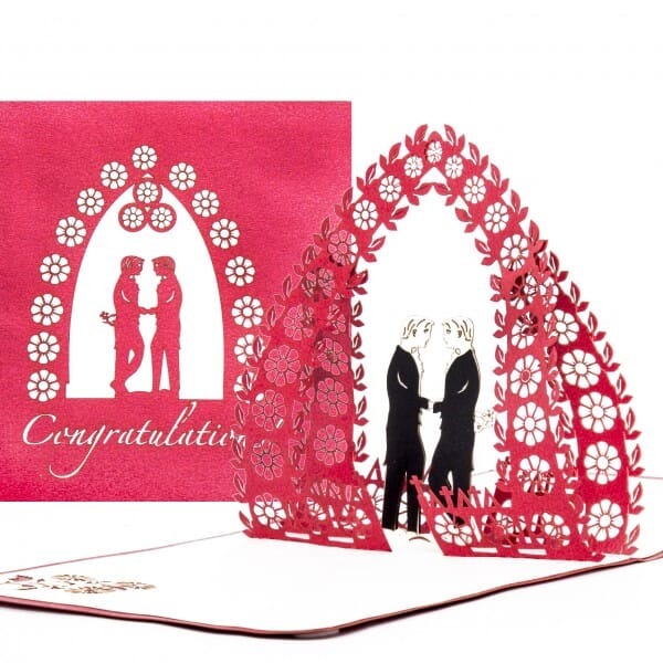 Colognecards Pop-Up Karte Wedding Card Mr. & Mr.