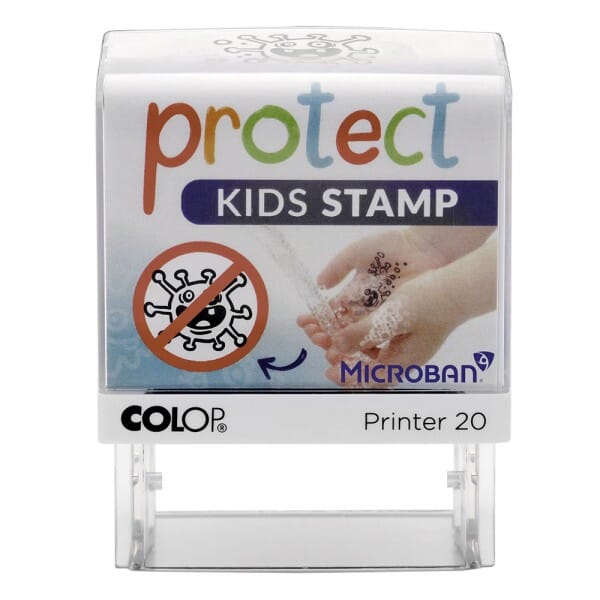 SALE - Protect Kids Stamp - Colop Printer 20 Microban (38x14 mm)