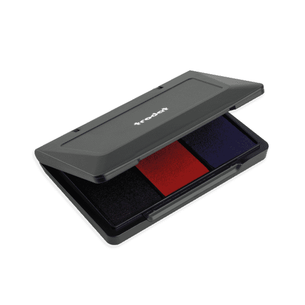 Trodat Kreativ Stempelkissen 9051 – 3-farbiges Stempelkissen (90 × 50 mm)