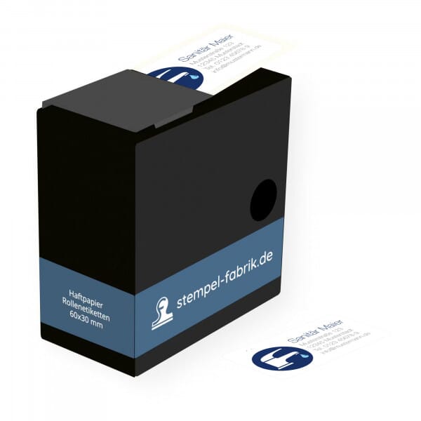 Adressaufkleber "Gewerbe-Motive &amp; Individualisierung" im Spenderkarton (60x30 mm 250 Stück)