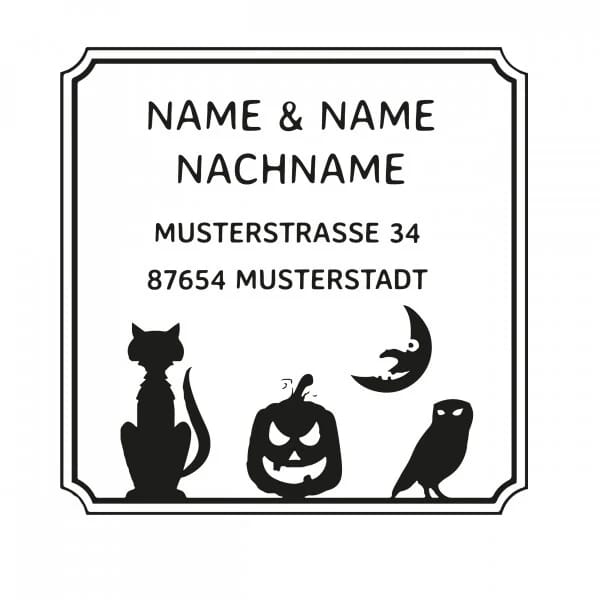 Monogrammstempel - Freunde für Halloween - Trodat 4924