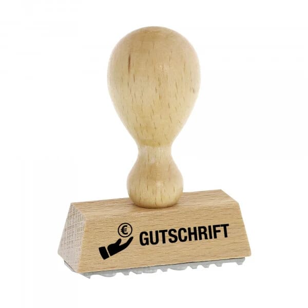 Holzstempel GUTSCHRIFT (50 x 9 mm)
