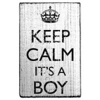 SALE - Vintage Stempel &quot;Keep calm it´s a boy&quot;