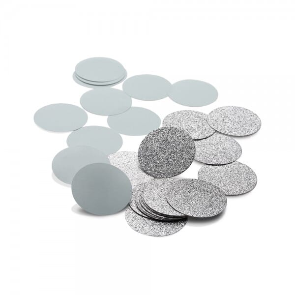 NIO Konfetti Mint/Silber (ø 50 mm - 2x15 Stück)