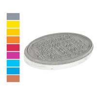 Textplatte für Trodat Printy PREMIUM 44045 oval (45x30 mm - 8 Zeilen)