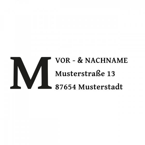 Monogrammstempel - Grossbuchstaben - Trodat 4915