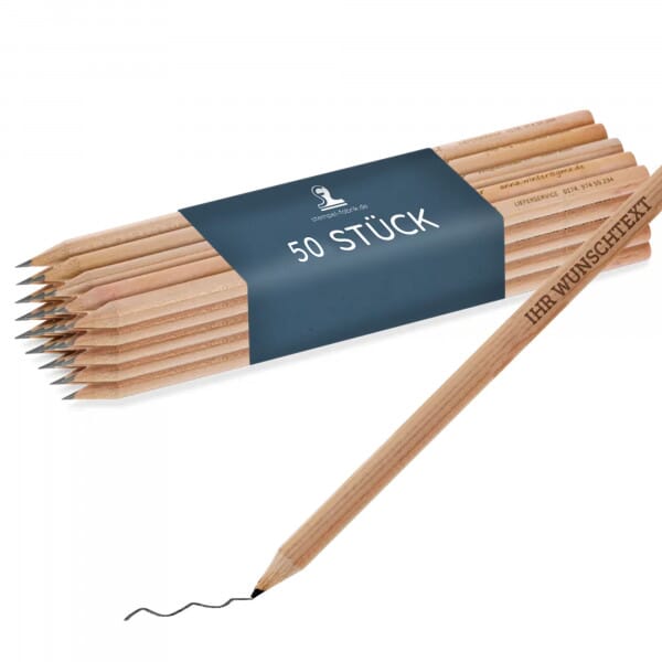 Bleistifte ab 25 Stück (Gravurmaß 80x5 mm)