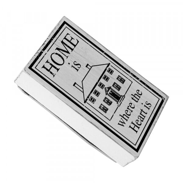 SALE - Vintage Stempel &quot;Home is where the heart is&quot;