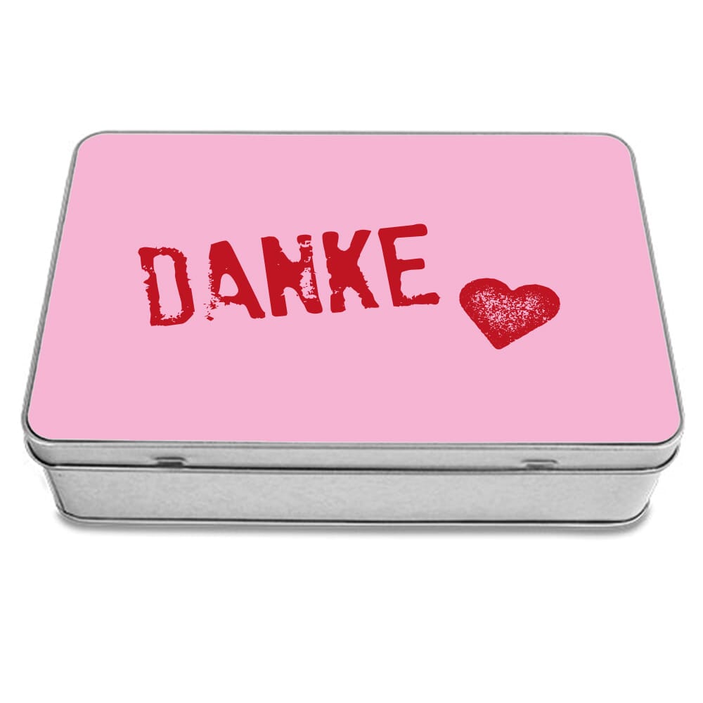 Keksdose & Geschenkdose "Danke" gravurfabrik.de