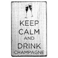 SALE - Vintage Stempel &quot;Keep calm and drink champagne&quot;
