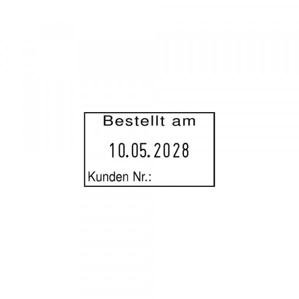 REINER Datumstempel D28b mit Textplatte (35x20 mm)